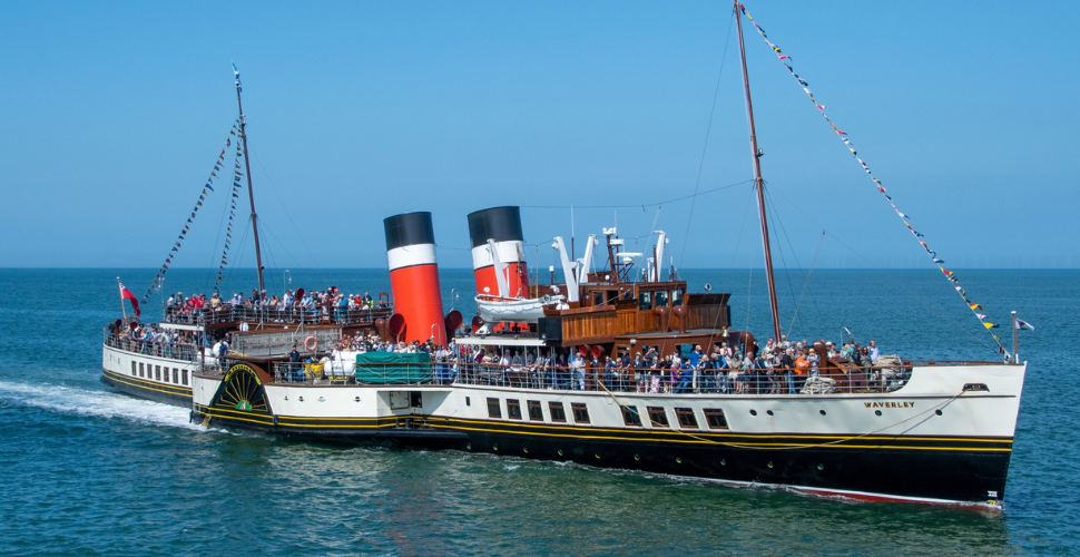 Waverley Steam Boat on the sea