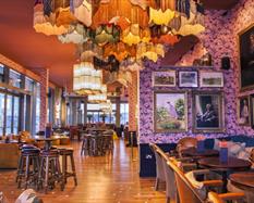 The interior of Cosy Club Restaurant in Plymouth